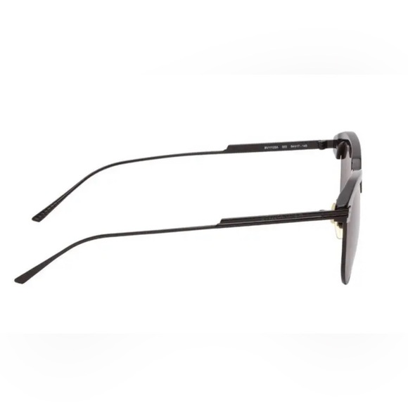 Bottega Veneta Mens Black Metal Aviator Sunglasses - Picture 3 of 7